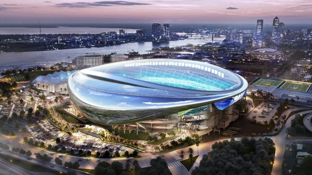 A rendering of the Stadium of the Future courtesy of the Jacksonville Jaguars